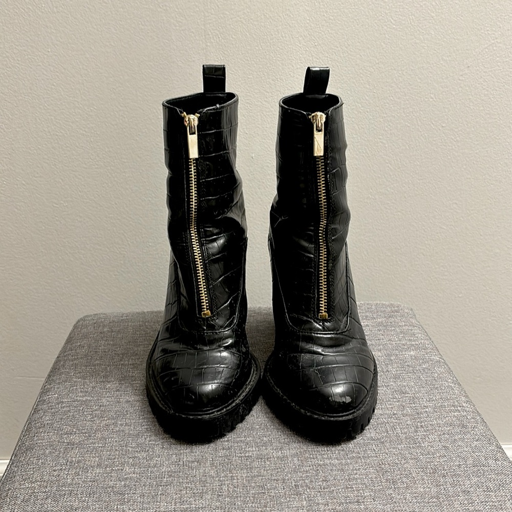 ASOS Black Heeled Booties
